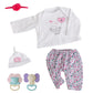 Ekokiz Reborn Baby Dolls Clothes Girl Perfectly Cute Baby Dolls Clothes 17-22 Inches Baby Doll Accessories White Baby Clothes Fo