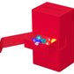 Ultimate Guard Twin Flip'N'Tray 200+, Deck Case For 200 Double-Sleeved Tcg Cards + Dice Tray, Red, Independent Magnetic Closure & Microfiber Inner Lining