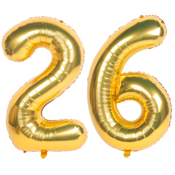 40 Inch Gold Number Balloons Helium Foil Mylar Balloon Birthday Party Banquet Decoration 26