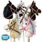 Nature Bound Stick Horse | Plush Handcrafted Hobby Horse | Stick Pony Provides Fun Pretend Play For Toddlers & Preschoolers | Handsewn, Wood, Sound Effects | Pinto Style