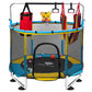 Trampoline For Kids, 5Ft Adjustable For Toddler, Indoor/Outdoor Baby Trampoline With Enclosure Net, Gifts For Boys & Girls