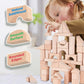 Iplay, Ilearn Kid Wooden Building Block Set, Toddler Natural Wood Block Montessori Learning Toy, Large Hardwood Stacking Brick Castle Unit, Preschool Classroom Gift 2 3 4 5 6 8 Year Old Boy Girl Child