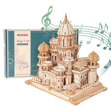 Ruifam 3D Wooden Puzzles Diy Mechanical Wooden Wide Model Kit 1000 Pcs 3D Puzzles For Adults Teens 14+Years Puzzle Enthusiasts B