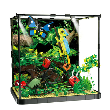 Enjbrick Flowers Botanical Butterfly Garden Building Set For Adutls,Animals Insect Tank Building Toy Set For Boys And Girls 12 Years Up 1284 Pcs