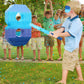 Number 1 2 3 4 5 6 7 8 9 Piñata With Stick Blindfold Confetti, Gradient Blue Piñata For Kids Birthday Party Large Blue Piñata For Boys Girls Birthday Anniversary Decoration Supplies(Number 8)
