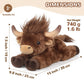 Cuckool Bull Stuffed Animals  Microwavable Stuffed Animals Adorable Fluffy Bull Plush for Warmth & Comfort  Heatable Coolable Lavender Scent Toys  Cute Soft Plushies Gift for Kids Boys Girls & mature-themeds