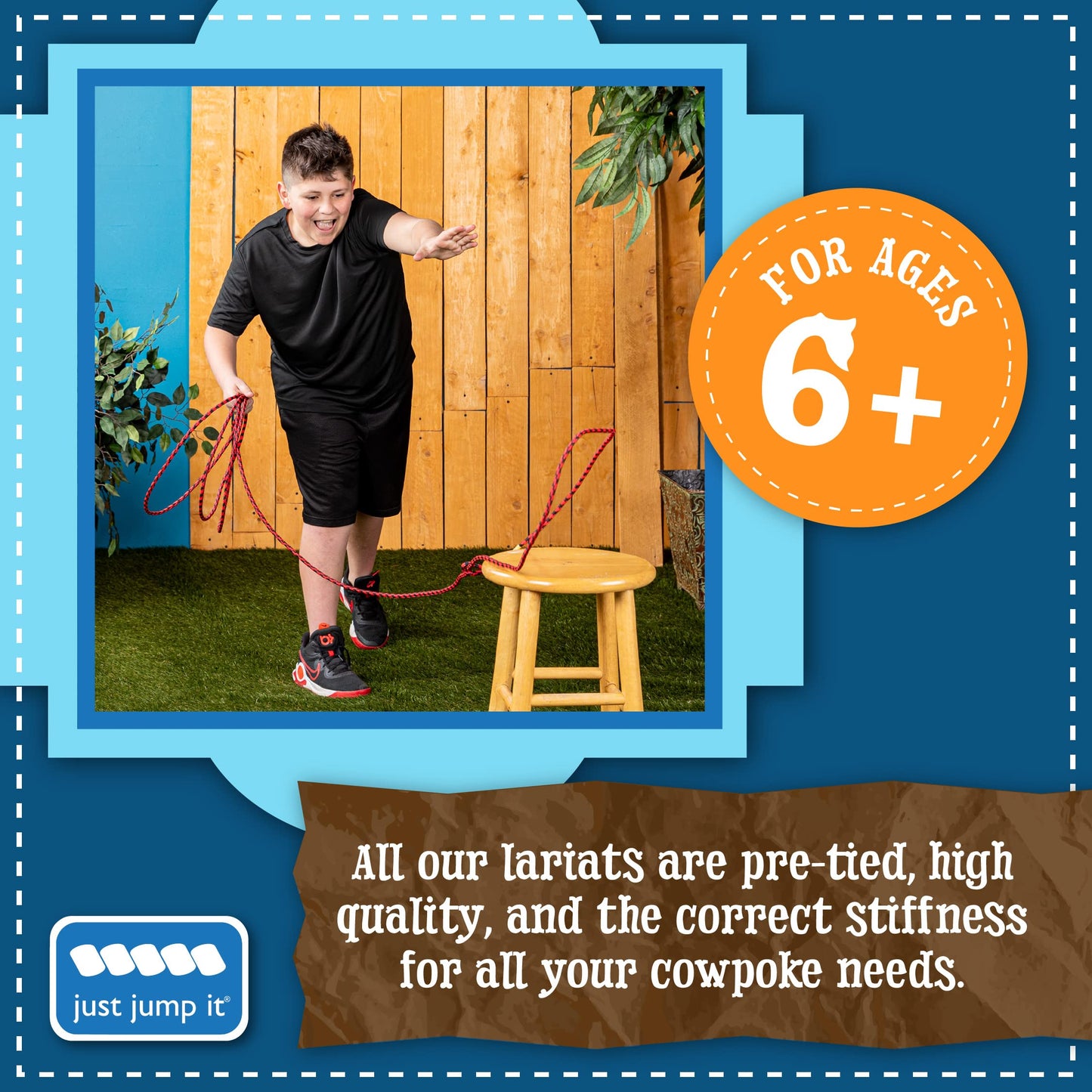 Just Jump It Green/Black Lil Lariat 20ft