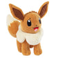 Pokemon 8 Eevee Plush - Officially Licensed - Lets Go Starter Figure - Authentic Soft Stuffed Animal Toy - Gift for Kids, Boys,