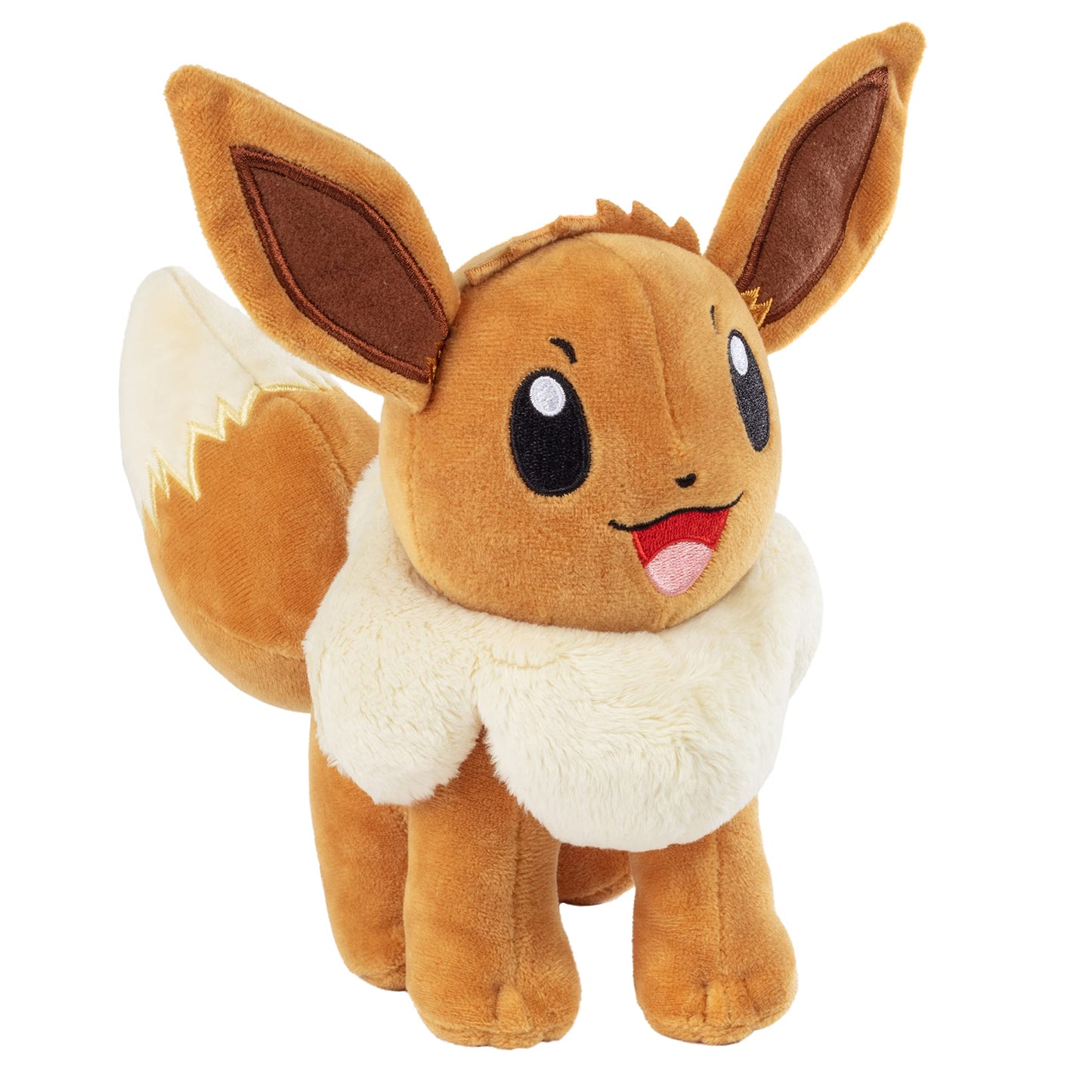 Pokemon 8 Eevee Plush - Officially Licensed - Lets Go Starter Figure - Authentic Soft Stuffed Animal Toy - Gift for Kids, Boys,