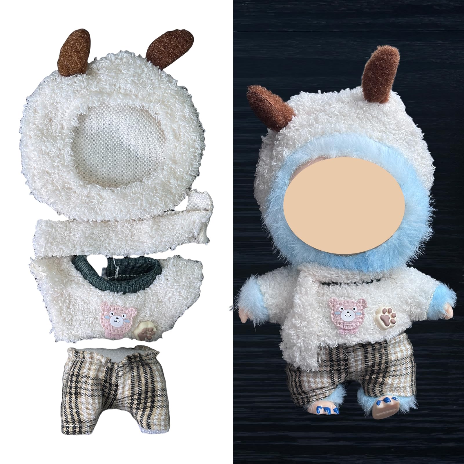 Doll Clothes - Compatible with LBB 5.91-6.7inch(15-17cm) Dolls as Accessories Only  enhanced Dolls Outfit with Accessories  Hand Crocheted Hat  Sweaters  Bag 11