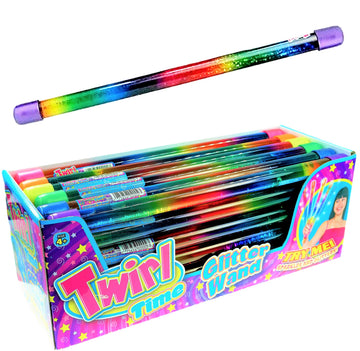 Ja-Ru Glitter Baton Wand (24 Units) 12'' Magic Fairy Rainbow Colors Wands Toys For Girls And Kids Princess Decorations Party Fav