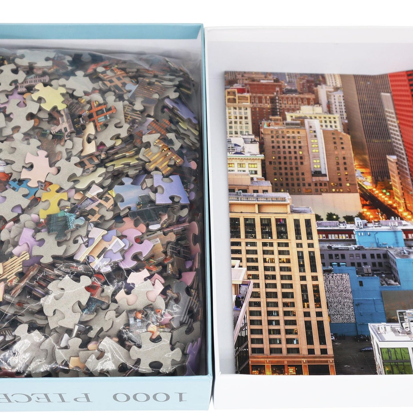 Beduke Jigsaw Puzzles For Adults 1000 Pieces Precise Interlocking Chicago 1000 Piece Puzzle Thick Sturdy Family Game Age 14+