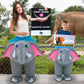 Anroog Inflatable Costume Kids Elephant Costume Halloween Blow Up Ride On Elephant Costumes Animals Suit For Boys Girls Funny Cosplay Party