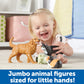 Learning Resources Jumbo Domestic Pets Set - 6 Multi-color Plastic Toys, Ages 2+, Model LER0688, Ideal for Preschool Learning