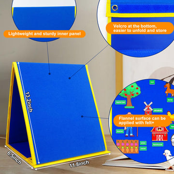 Foldable Felt Board For Toddlers Flannel Board Stories For Preschool Early Learning Interactive Storytelling Freestanding Felt S