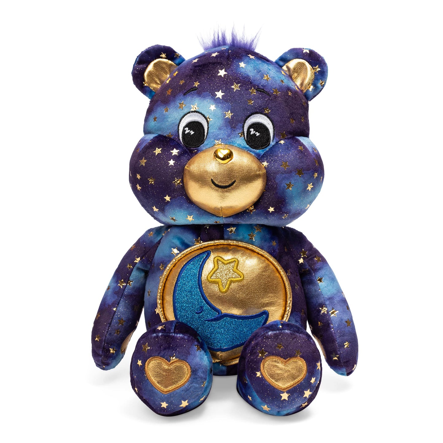 Basic Fun Care Bears Bedtime Bear Plush Toy - Luminous Blue Collectible, Model 22665
