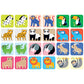 Banana Panda Suuuper Size Memory Game - Wild Animals - Classic Toddler Game Includes 24 Extra-Large Cards - Play Matching Games,