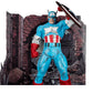 Mcfarlane Toys - Marvel Captain America 1:6Th Scale Posed Figure With Scene & Comic (The Amazing Spider-Man #323)
