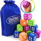 Deluxe Large 2.25 EVA Foam Dice (Pack of 12) with Bonus Mattys Toy Stop Storage Bag