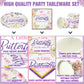 200 Pcs Butterfly Baby Shower Paper Plates Napkins Cups Girl Shower Party Supplies Tableware Set Purple Disposable Cup Napkin Fo