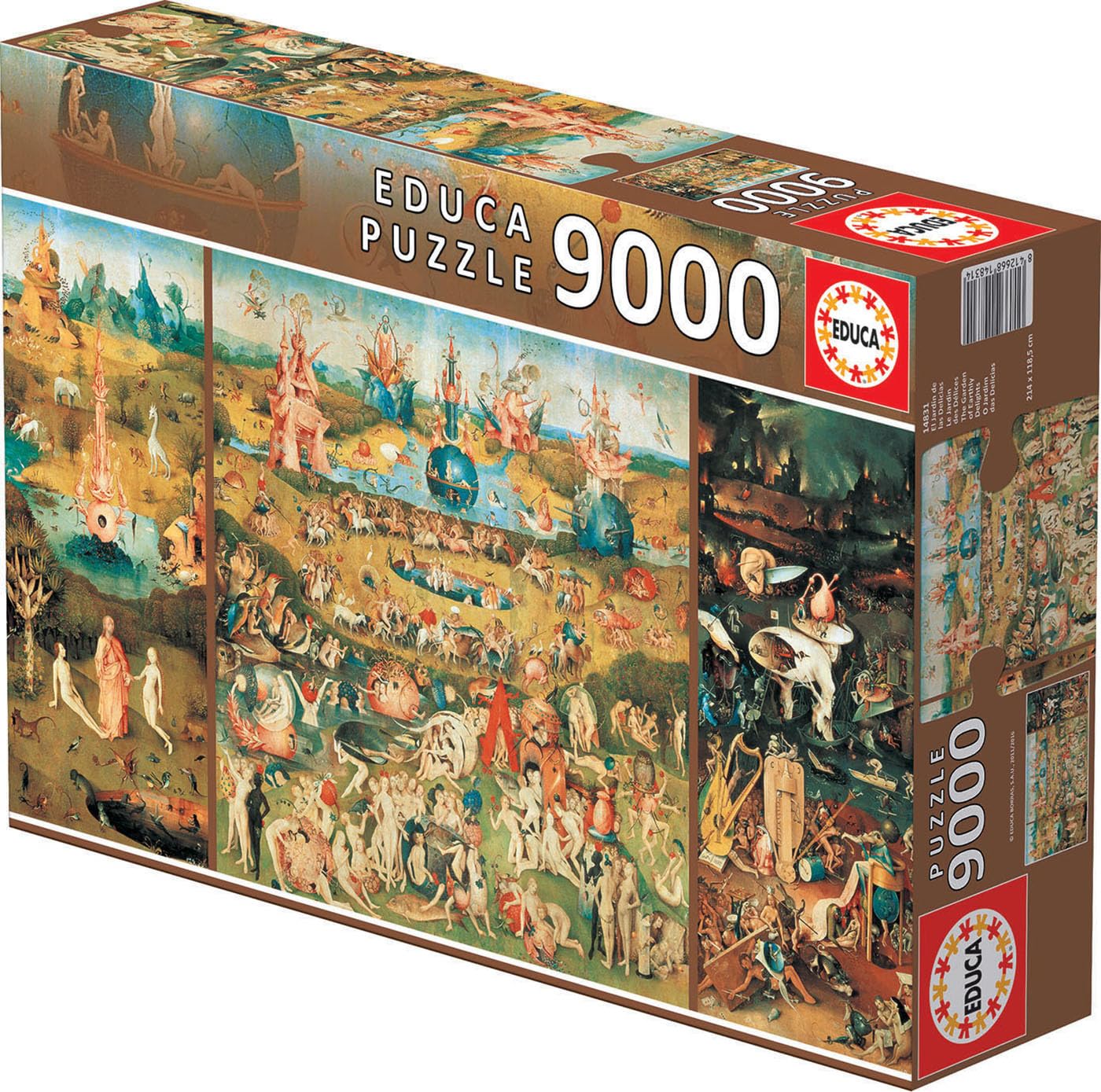 Educa 9,000 Piece Puzzle - The Garden of Earthly Delights, Cardboard, Model 14831