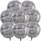 TONIFUL 8Pcs Large Disco 4D Giant Round Foil Balloon 22inch Big Mirror Metallic Mylar Sephere Balloons for Christmas New Year Bi