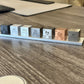 1 Element Cube Set - 7 Pure Metal Density Cubes with Engraved Atomic Data - Precision Machined Science Specimens + Display Stand