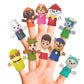 Ginsey Nickelodeon Paw Patrol 10 Piece Finger Puppet - Party Favors, Educational, Bath Toys, Floating Pool Toys, Beach Toys, Finger Toys, Story Time, Playtime