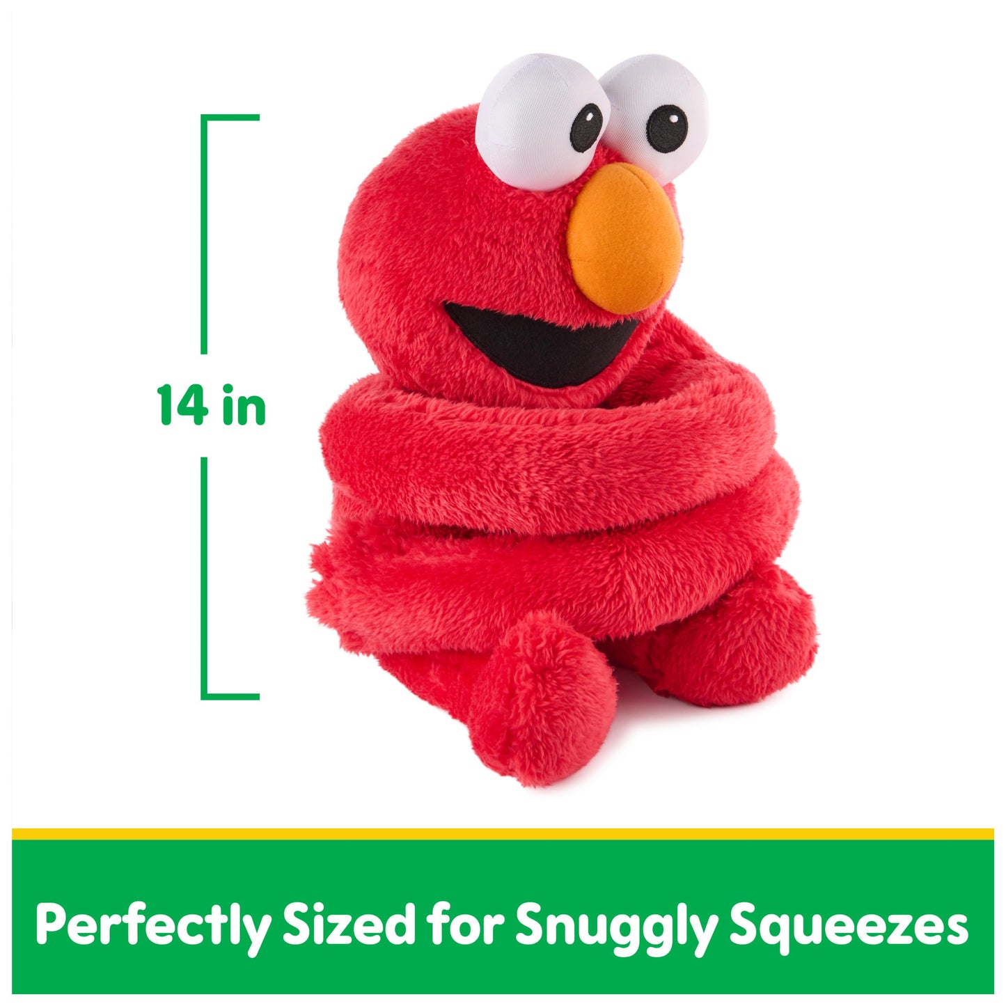 GUND Elmo Hug-a-Moves Plush Toy, Sensory Muppet, 14”, Red, Polyester, Model 6072019, for Ages 1 & Up