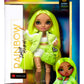 Rainbow High Jr High Series 2 Karma Nichols- 9 NEON Green Posable Fashion Doll with Designer Accessories and Open/Close Backpack