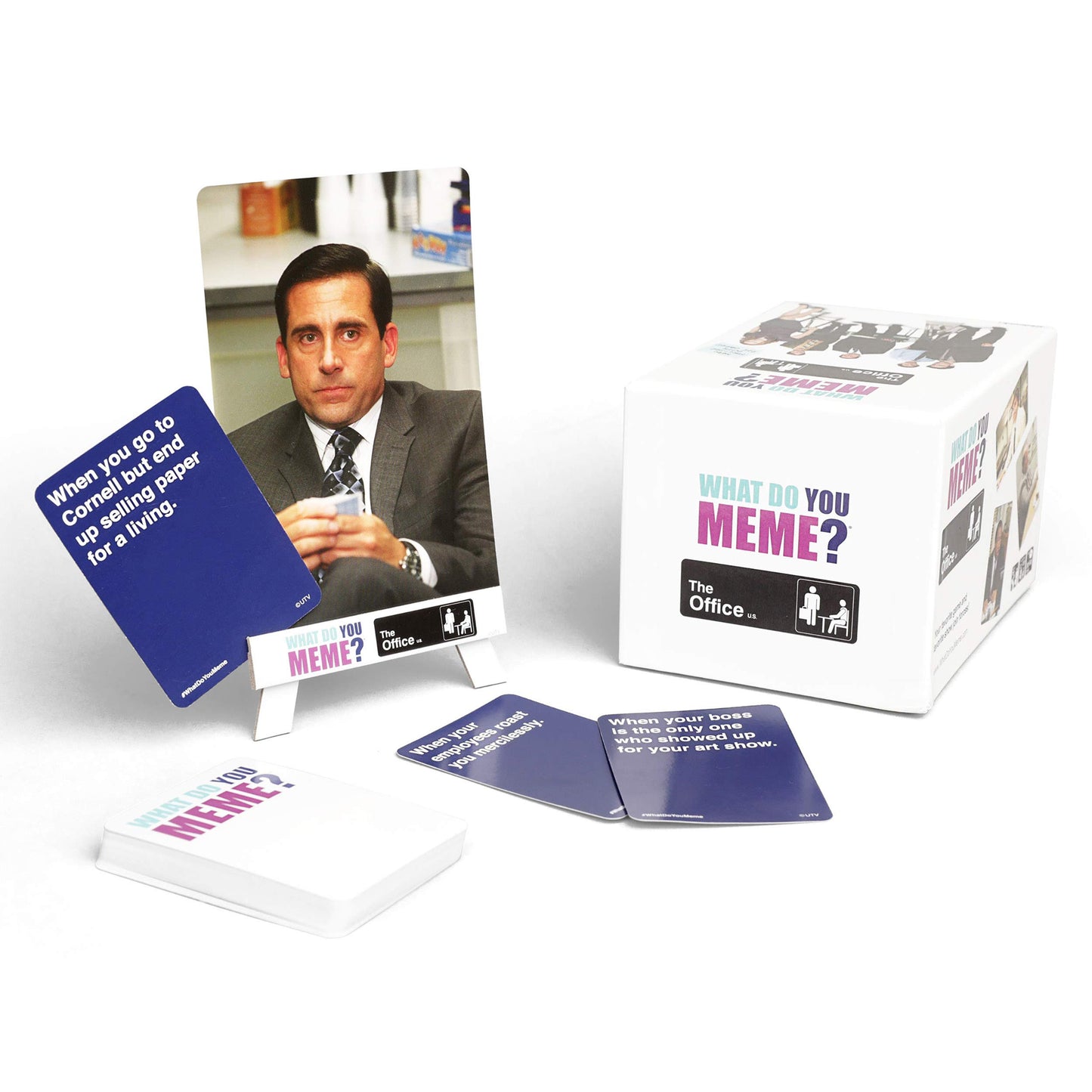 WHAT DO YOU MEME? The Office Edition Party Game - Hilarious Meme Fun, Multicolor, Model OFF440, Paper Material