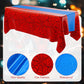 Remagr 6 Pcs 54 x 108 inch Spider Birthday Party Tablecloth Plastic Disposable Hero Table Cover Large Red and Blue Plastic Recta