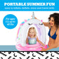 Bigmouth Bmlf-0035 Inflatable Unicorn Lil' Float With Canopy