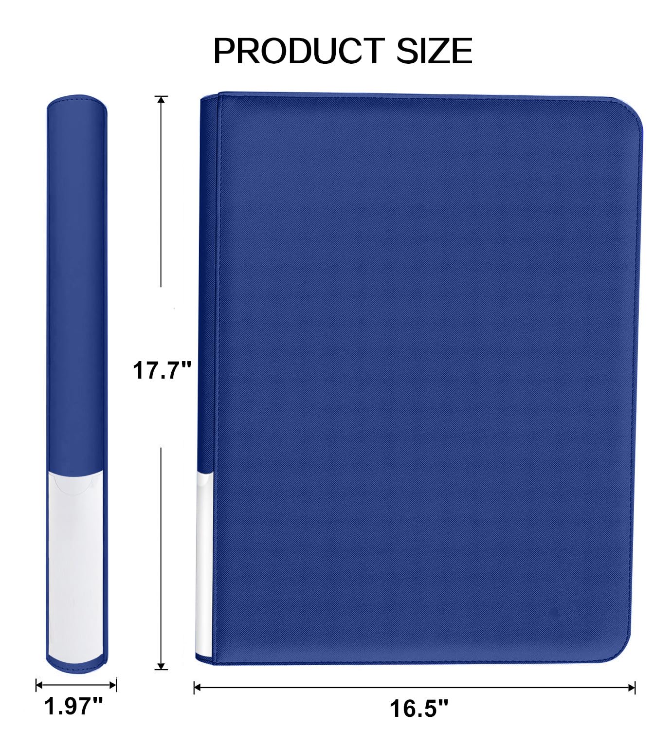 20 Pockets Card Binder  Trading Card Binder  enhanced Side Loading TCG Card  1280+ Card Collection Binder for MTG  Yugi  Hoke Cards and Cards Sleeve  Card Holder Binders (20Pockets-Blue)