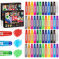 48 Pack Tempera Paint Sticks,24 Colors Washable Paint Sticks for Kids,Non-Toxic,90s Quick Drying, Allergen Free and High Coverag