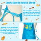 R HORSE Kid Apron and Chef Hat Set 2Pcs Adjustable Children Blue Kitchen Apron Dress up Role Play Chef Toy Kid Funny Cooking Gif