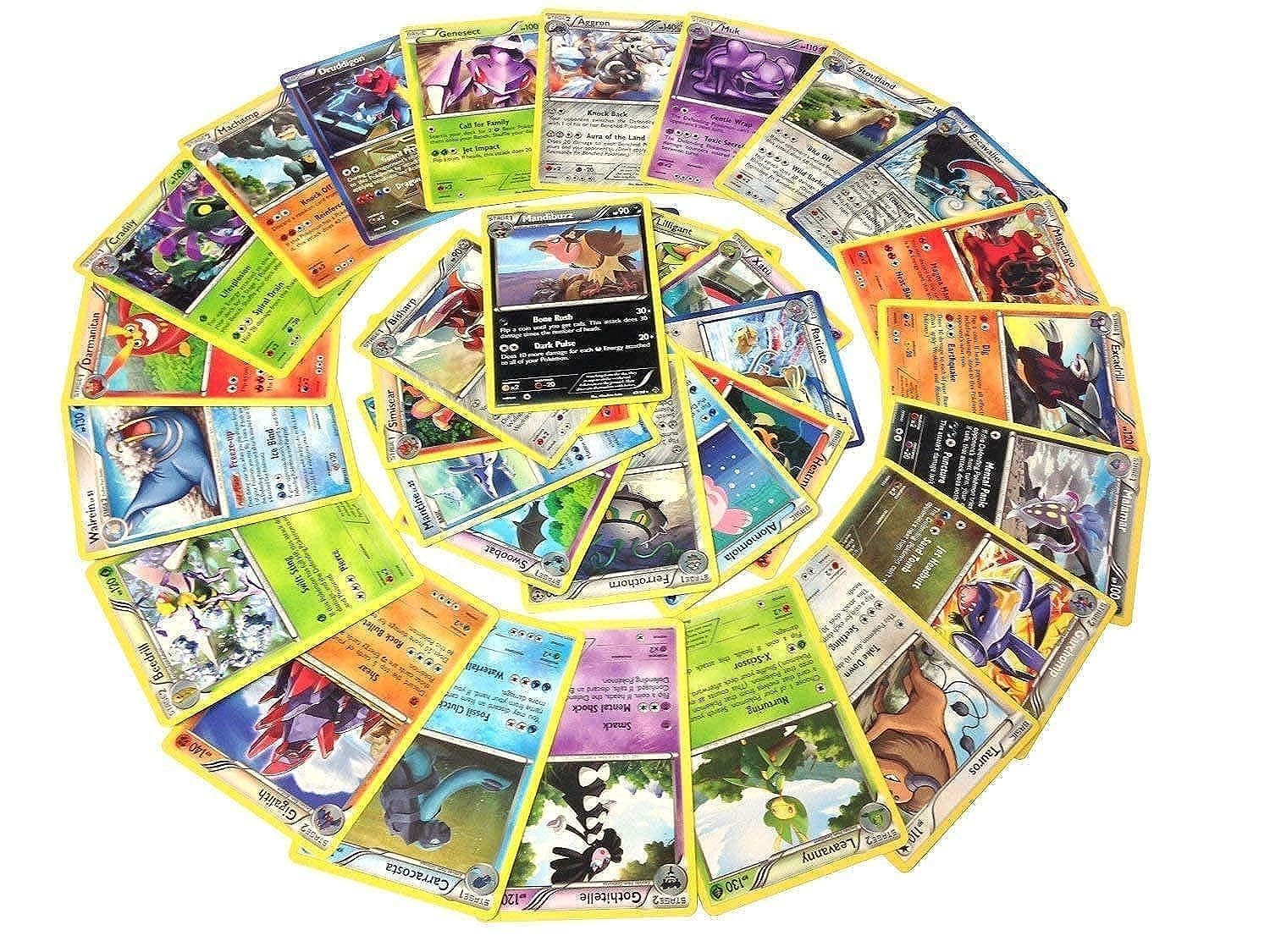 25 Rare Pokemon Cards With 100 Hp Or Higher (Assorted Lot With No Duplicates) (Original Version)