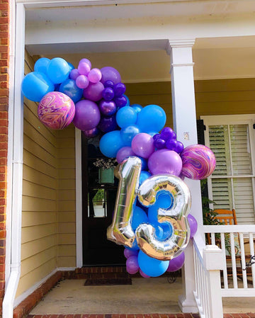 40 Inch Silver 13 Number Balloons Giant Jumbo Huge 13 Or 31 Foil Mylar Helium Number Digital Balloons Silver Birthday Mylar Digi