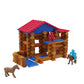 Retro American Wooden Builder Logs