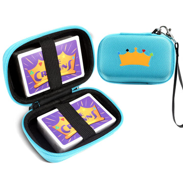 Meetikar Travel Card Games Case Compatible With Enterprises Five Crowns Card Games Set, Hard Carrying Card Case For Uno And Phas