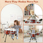 Kids Drum Set Music Toy Drum Set For Toddlers Ages 3-5 Jazz Drum Kit With Stool, 3 Drums Percussion Musical Instruments Toys For 3 4 5 Year Old Boys Girls Gifts