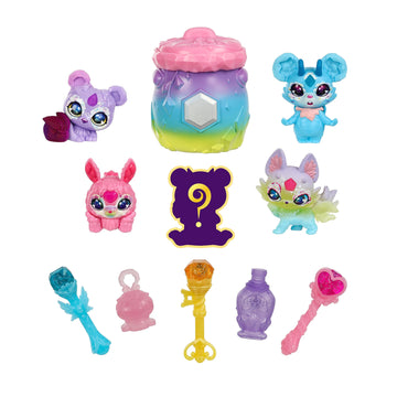 Magic Mixies Mixlings Magical Rainbow Deluxe Pack Contains 5 Exclusive Mixlings With A Unique Rainbow Magical Power Including 1 Mystery Mixling To Reveal From Its Cauldron