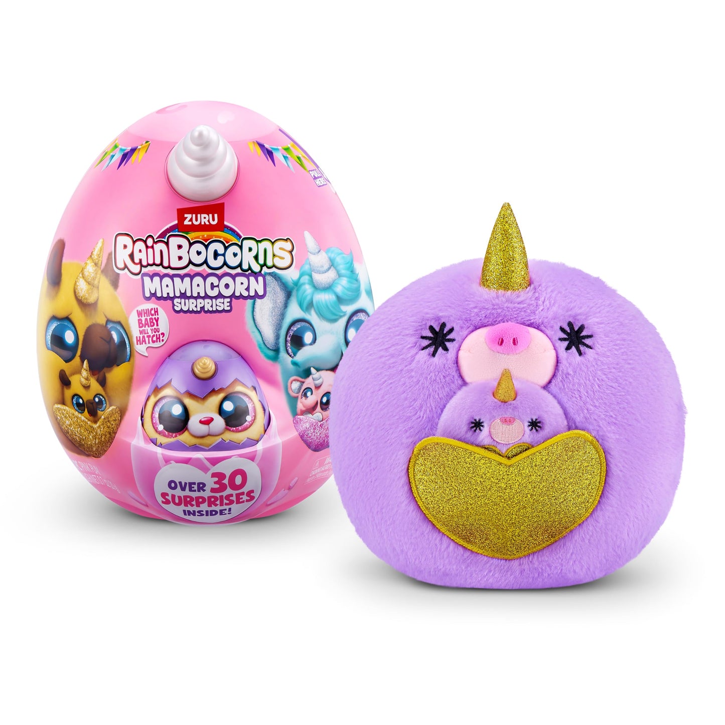 Rainbocorns Mamacorn Surprise by ZURU  Collectible Plush Toy for Girls 3+
