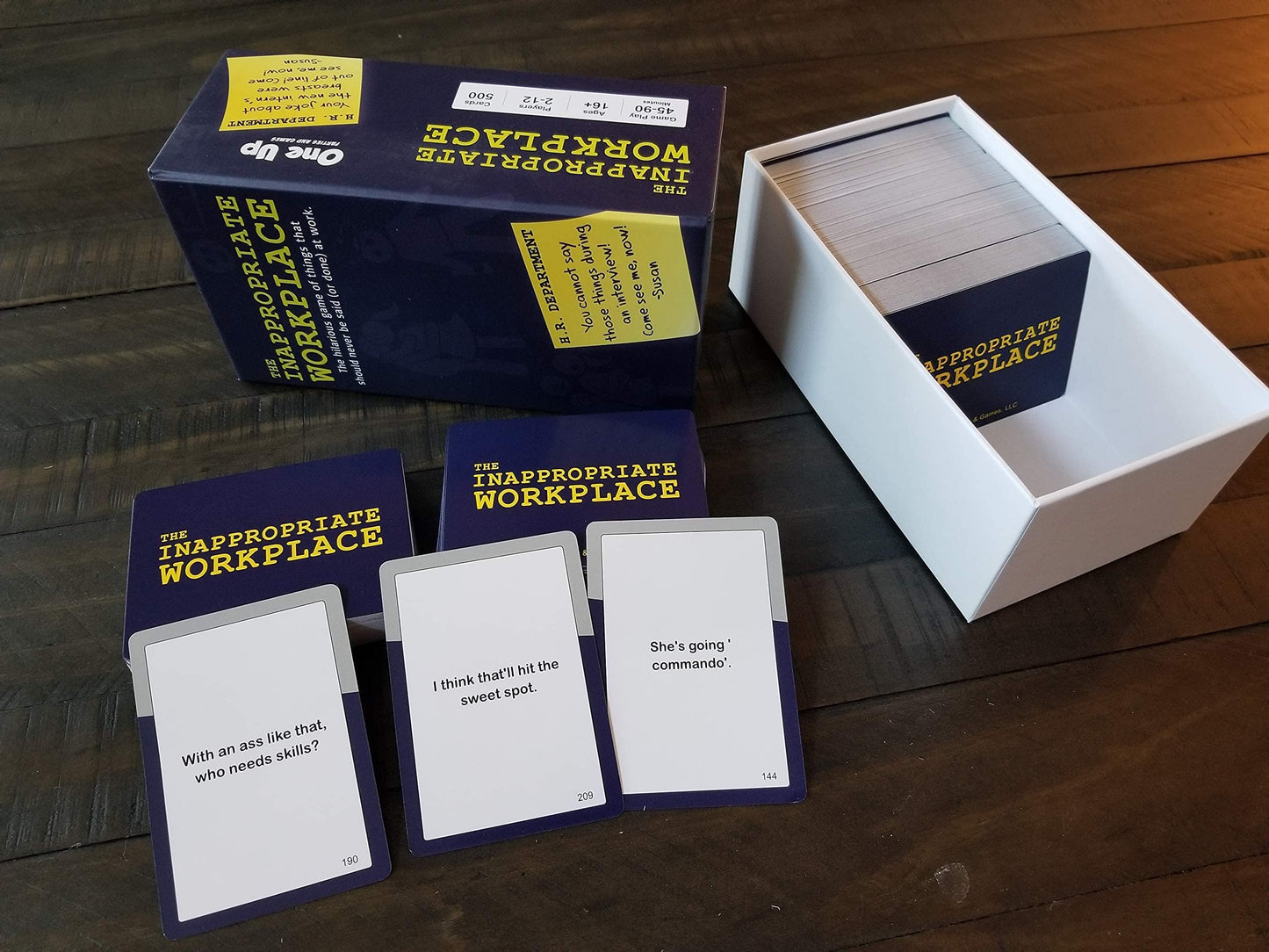 One Up Parties and Games The Inappropriate Workplace Game - Hilarious Party Game for Ages 16+, Multicolor, Made of Paper