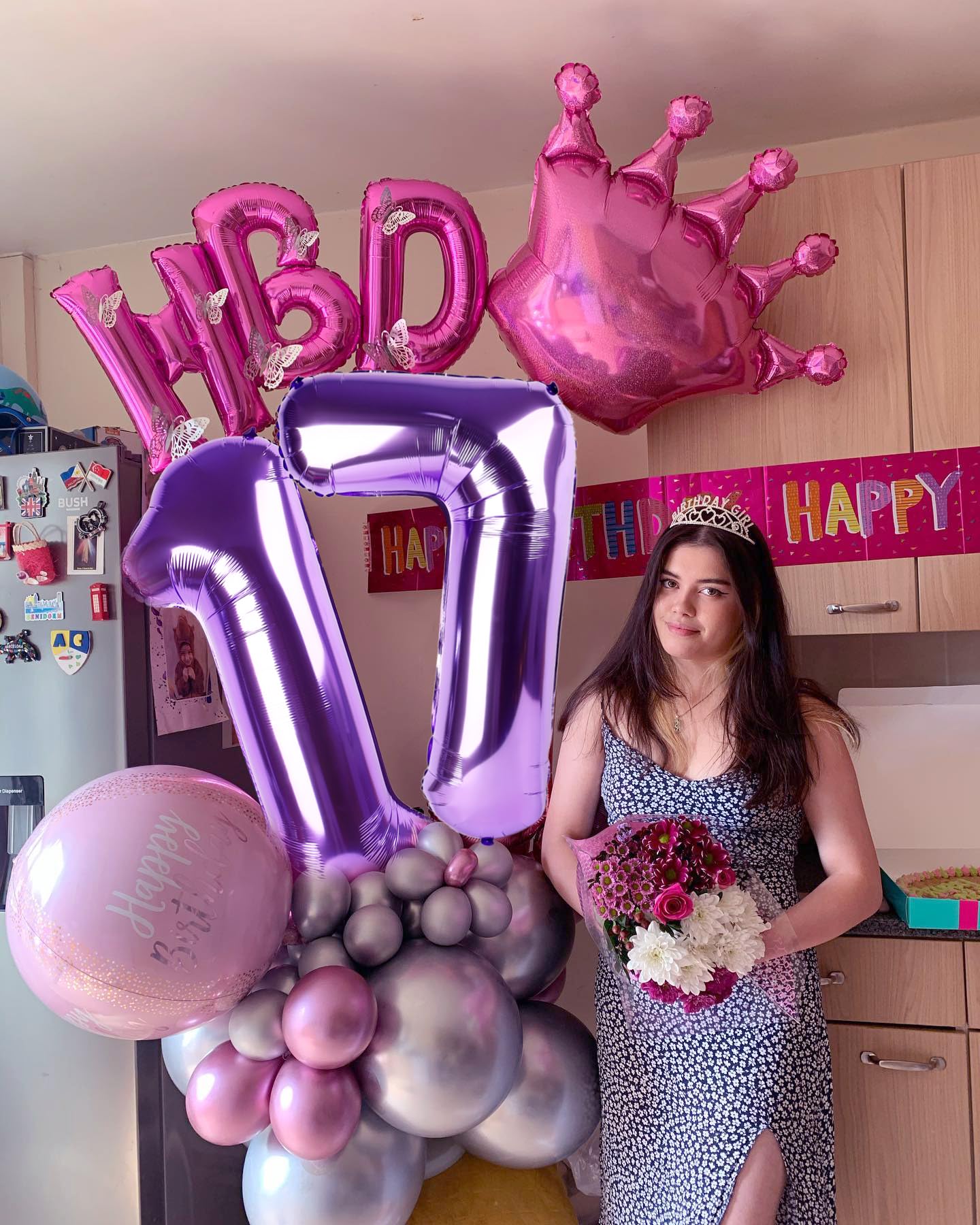 40 Inch Number 7 Balloon, Jumbo Seven Purple Lavender Birthday Decorations, 7 17 27 70 Year Old Balloon, Mylar Foil Balloon Numb