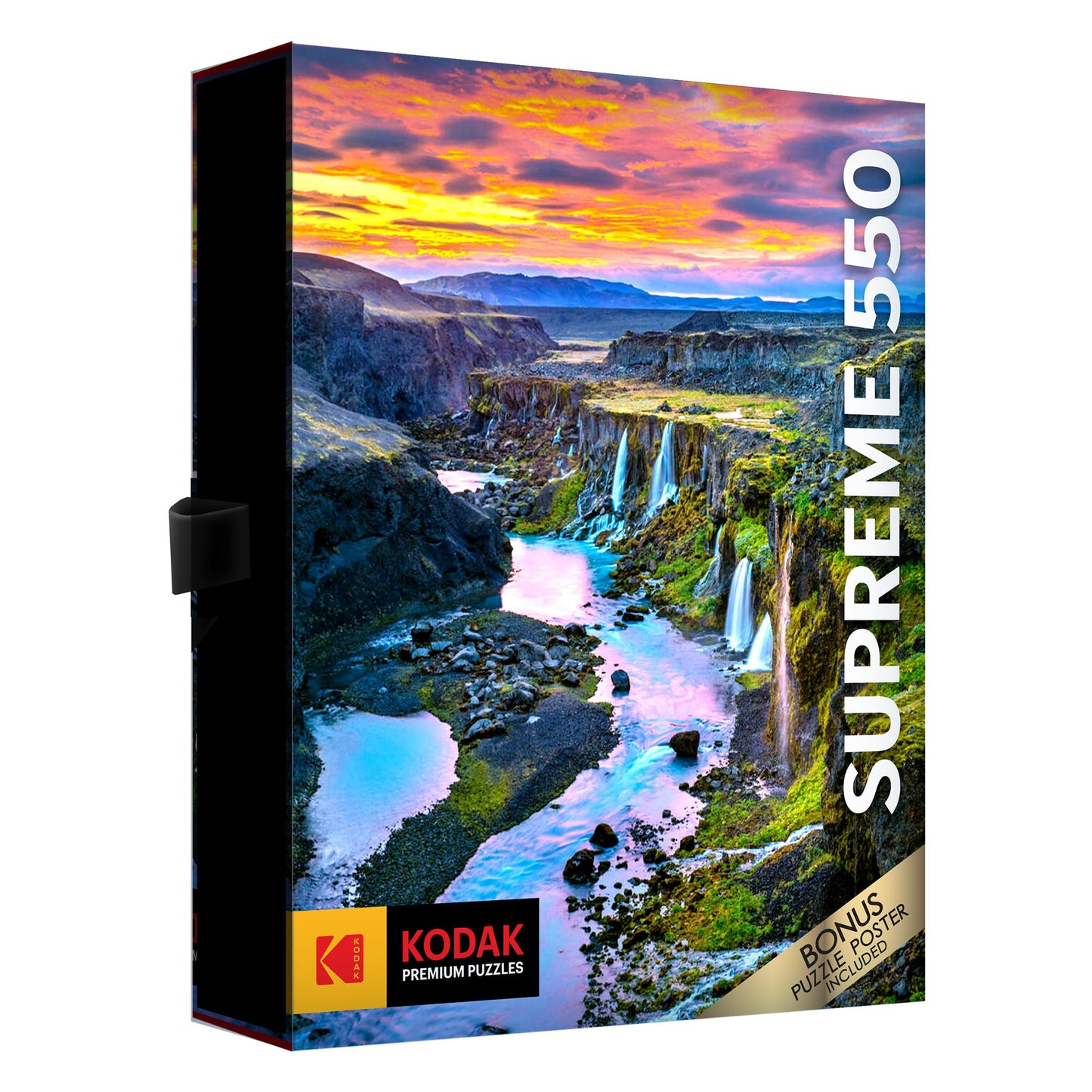 Roseart - Kodak Supreme Premium - Multiple Waterfalls - 550 Piece Jigsaw Puzzle For Adults