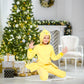 Rabtero Children Farm Animal Onesie Costume, Kids Chicken Costume One-Piece Pajamas, Toddlers Yellow Chick Costume With Bird Wings, Halloween Christmas Costume For Kids 8-10