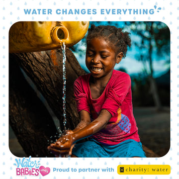 Waterbabies Doll Sweet Cuddlers, Donuts, Support A Partnership With Charity: Water, Water Filled Baby Doll, Kids Toys For Ages 3 Up By Just Play, 9 Inch
