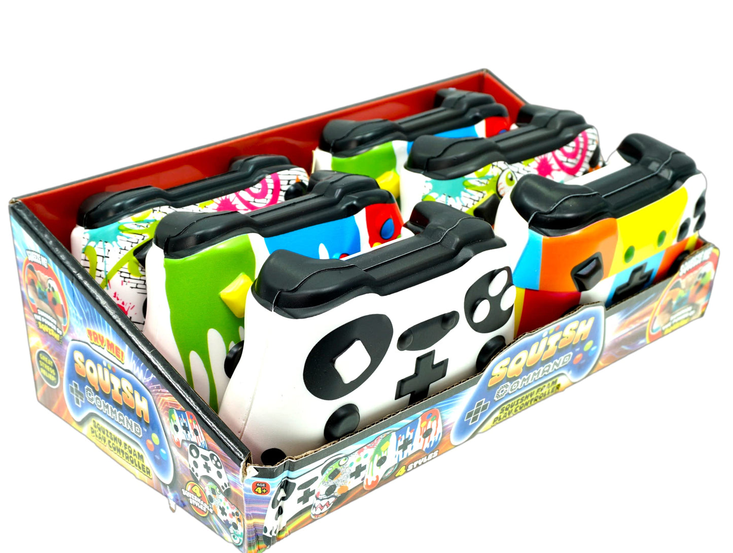 JA-RU Video Game Controller Squishy Fidget Toy (6 Controllers) Soft Slow Rising Foam Jumbo Squishies Play Controller Stress Toys for Kids. Sensory Tactile Game. Squeeze Toy Party Favor. 3360-6s