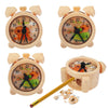 Funblast Capybara Clock Pencil Sharpener For Kids - Set Of 4 Pcs Sharpener For Kid With 2 Holes, Stationery Items Aesthetic, Sty